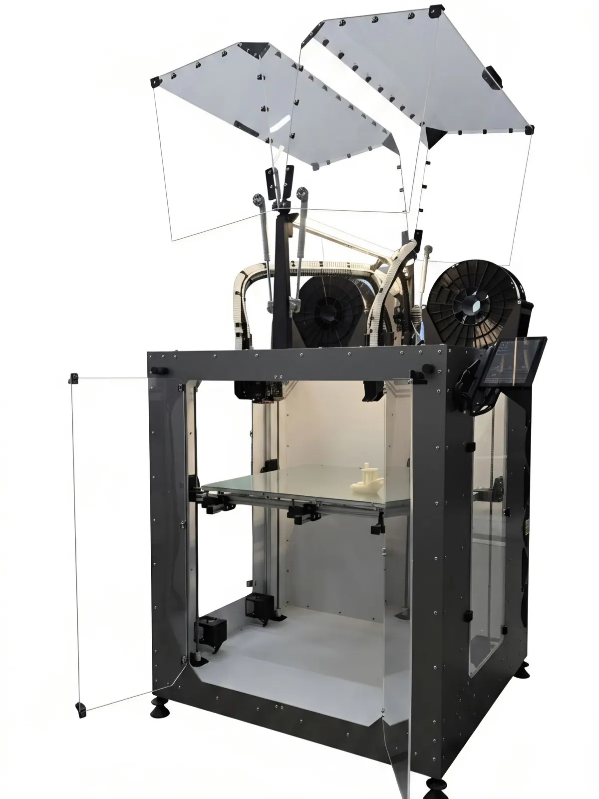 Vostok510 с открытыми дверями и экраном KlipperScreen
